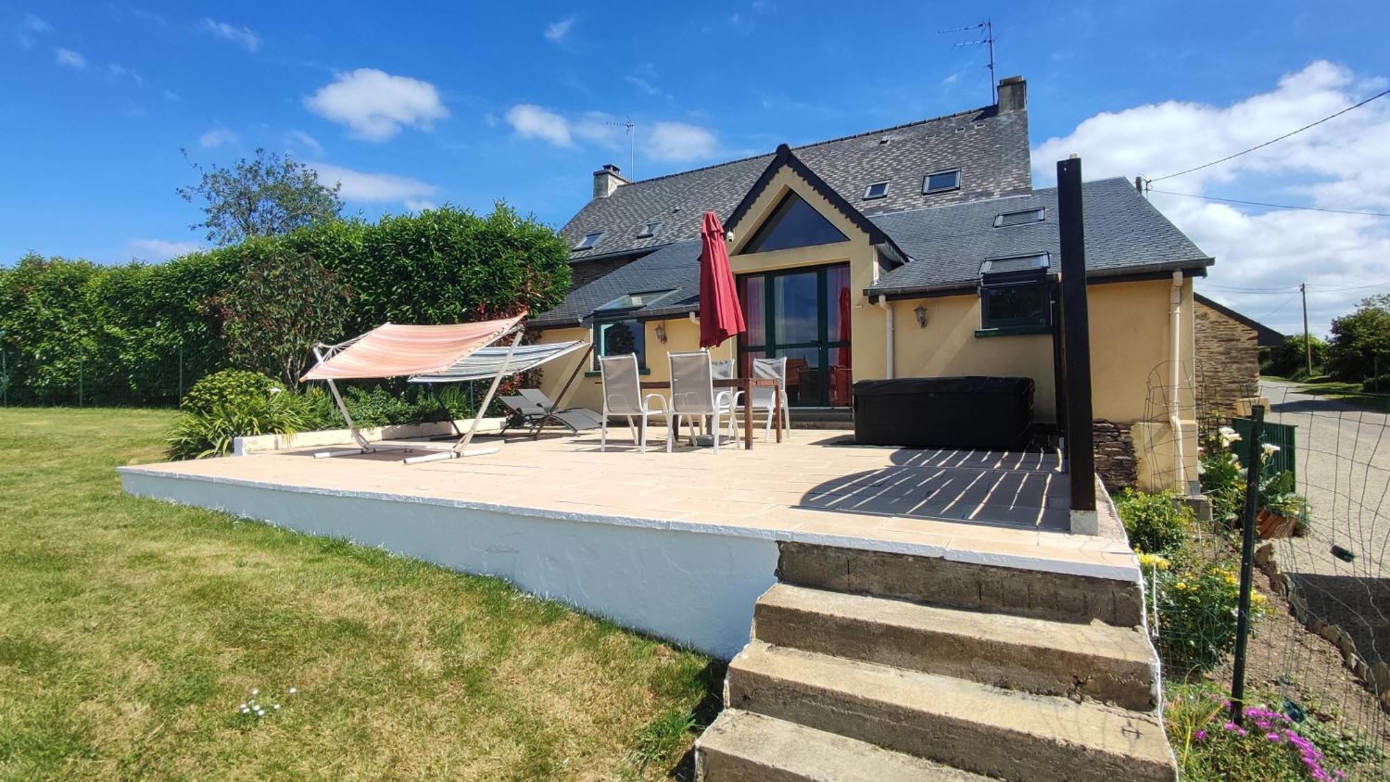 Broceliande Calme Breton, Spa, Wifi, Amazon-Disney Tv, 4 Lits, Freebox Revolution,Draps, Cafe, The Guer Exterior photo